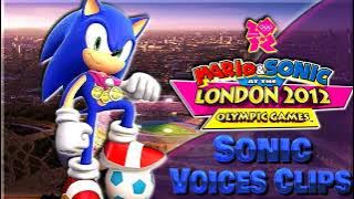 All Sonic Voice Clips • Mario & Sonic at the London 2012 Olympic Games (Roger Craig Smith)