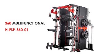 MSF 360 Multi-Functional Home & Studio Gym set-up