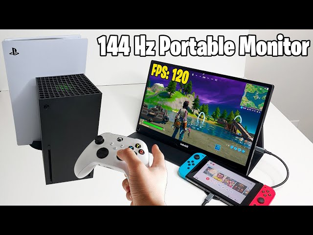 120 FPS Portable Gaming Monitor - PlayStation 5, Xbox Series X & Nintendo  Switch