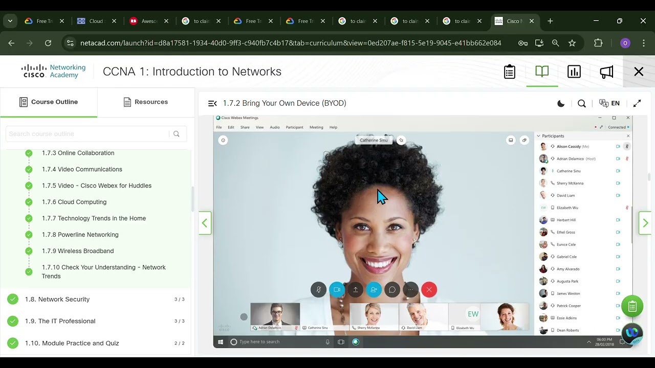 Cisco acedmy(CCNA).module 1.Networking today