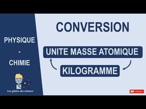Vidéo: Comment l'unité de masse atomique est-elle mesurée?