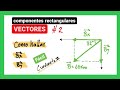 Como hallar las componentes de un vector ↗️ | Ejemplo 2