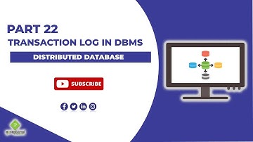 Transaction log in DBMS and log based recovery in DBMS Part 22/24