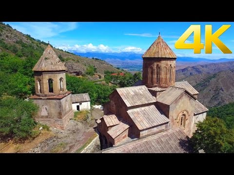 Sapara Monastery / საფარის მონასტერი / Монастырь Сафара / - 4K aerial video footage DJI Inspire 1