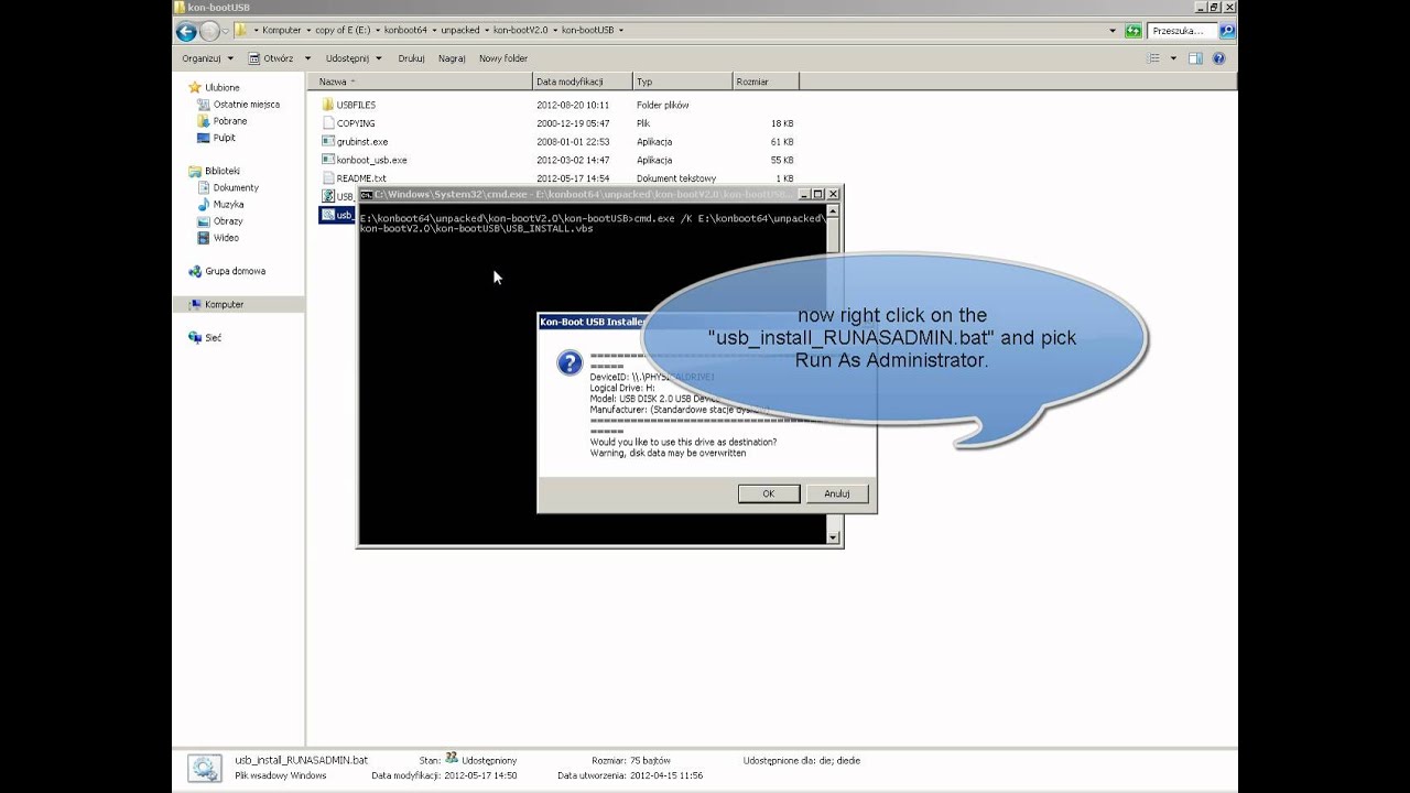 Kon-Boot Usb Tutorial - Youtube