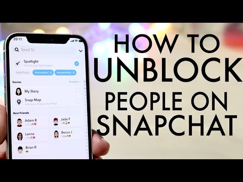 How To Unblock People On Snapchat!