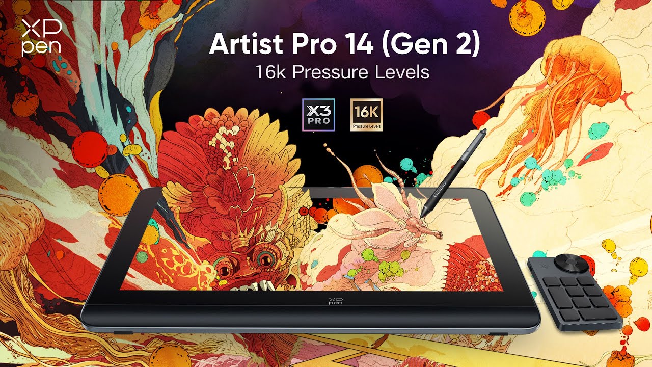 XP-PEN Artist Pro 14 (Gen 2) Tablette Graphique, Tablette