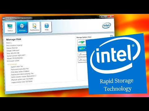 Как установить драйвер жесткого диска на ноутбук Windows 10.Установка Intel Rapid Storage Technology