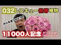 チャンネル登録者1万1000名薔薇11本配信