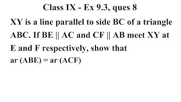 CBSE NCERT CLASS 9 MATHS EXERCISE 9.3 QUESTION 8 | class 9 maths ex 9.3 ques 8