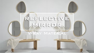 REFLECTIVE MIRROR MATERIAL || VRAY FOR SKETCHUP ||
