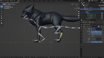 Rigging a Wolf Character Model for a Game