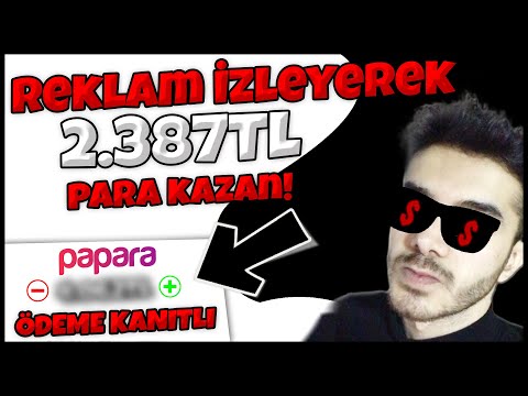 REKLAM İZLEYEREK GÜNDE 9 DAKİKADA 81$/(2.387TL) PARA KAZAN! 💸 - İnternetten Para Kazan | Para Kazan