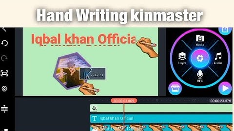How to make Animated Hand Written Video, Handwriting Animation / kinemaster
