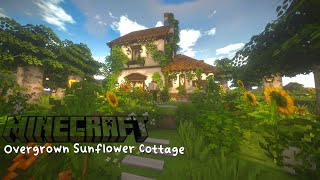 Minecraft Overgrown Sunflower Cottage 🌻🍃 - Speedbuild | W/ CIT Resource Pack & Cocricot