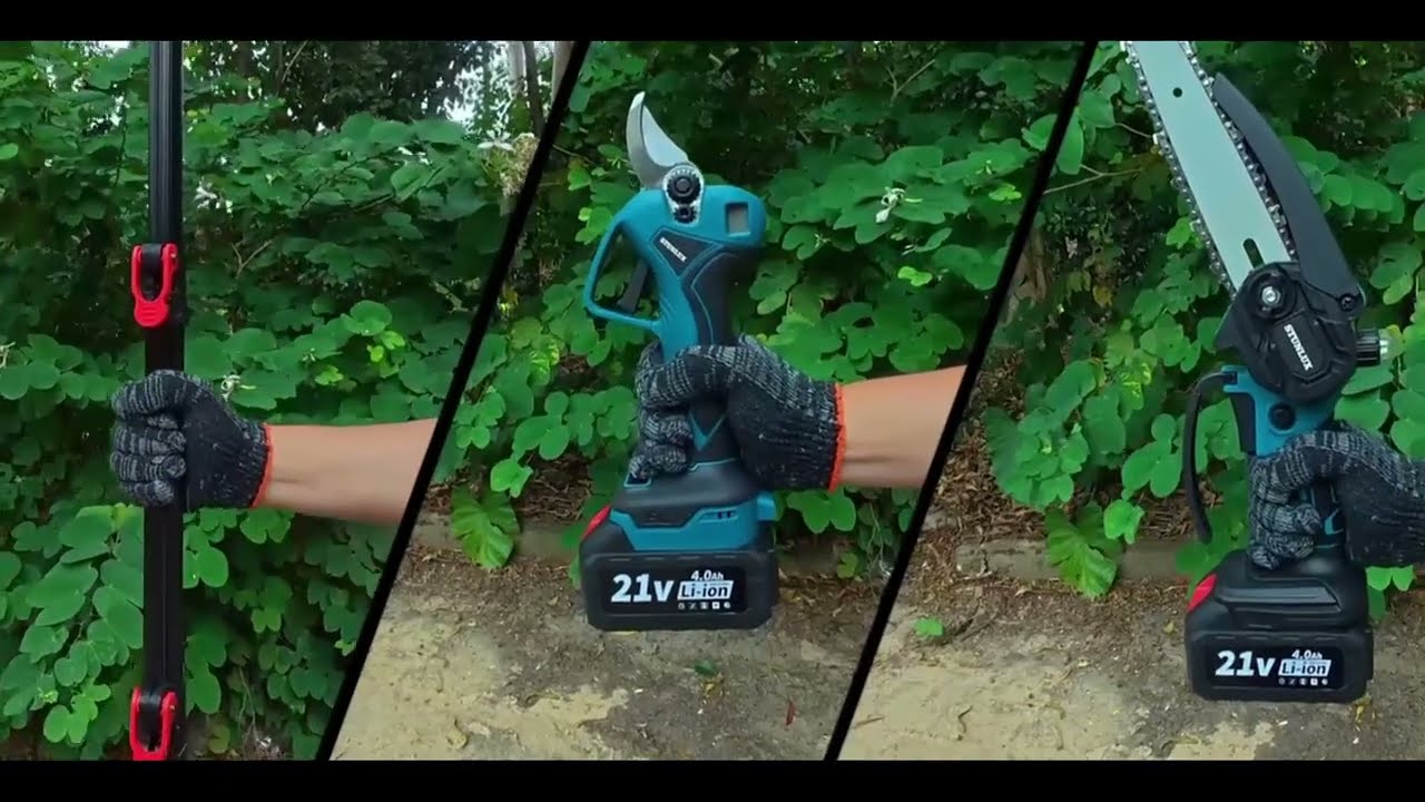 thl Electric Pole Saw & Pruning Shears Combo Kit,Chainsaw for Tree Trimming