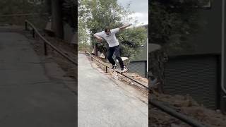 Garrett made me ride his long rail 😂 #skateboarding #skate