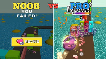 Noob vs Pro in Fat Pusher