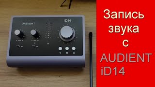 Простая запись звука с AUDIENT iD14