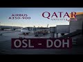 TRIP REPORT | Qatar Airways QR176: Oslo Gardermoen OSL ✈ Doha Hamad Int'l DOH