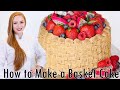 How to Make a Basket Cake!! Basket Weave Cake Decorating Tutorial