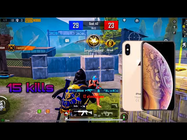 Iphone xs max Pubg test full 60 fps tdm Gameplay | txjordangaming