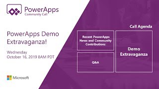 october 2019 powerapps community call - demo extravaganza