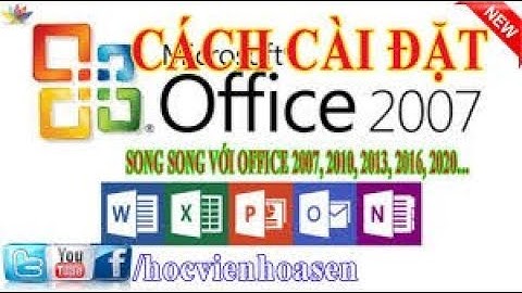 Hướng dẫn cài office 2007