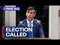 British PM calls early snap election | 9 News Australia