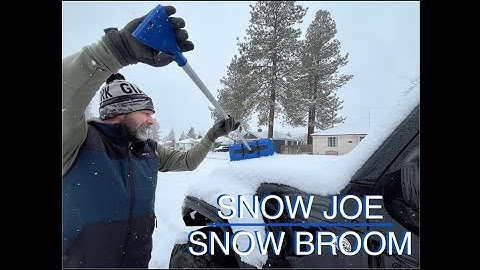 Snow Joe Foam Snow Broom + Ice Scraper Review | Demo