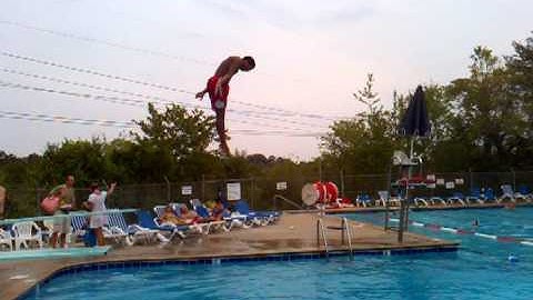 Michael Dives front 1 1/2 pike at Stuart Heigths