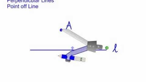 Using a Compass to construct perpendicular lines