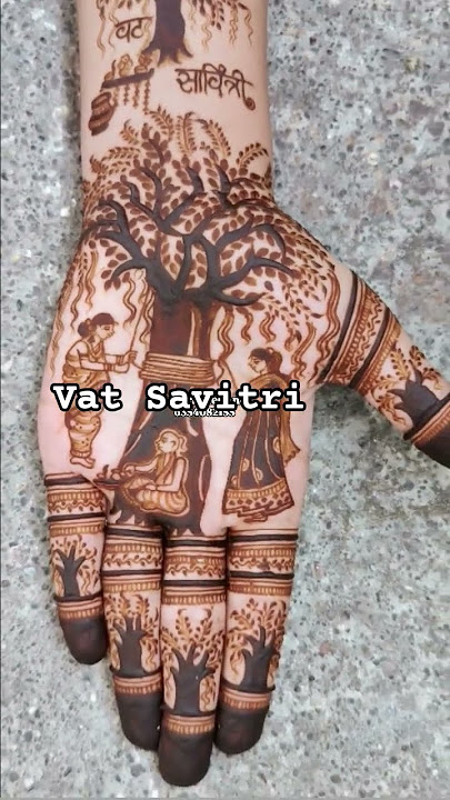 mahendi design vat Savitri 🌿🌿🌿#mahendi #mahendi #viralvideo #video #maket #viralvideo #jamshedpur