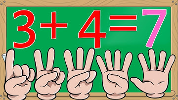 Học toán cộng đếm các ngón tay / Bé học làm phép toán cộng với các ngón tay trong phạm vi 9