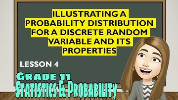 Lesson 4: Illustrating a Probability Distribution for a Discrete Random Variable and Its Properties