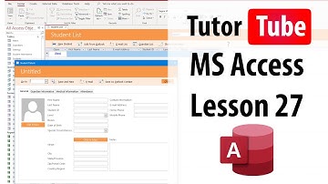 MS Access Tutorial - Lesson 27 - Query Design