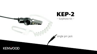 KENWOOD's KEP-2, an earphone kit - 2.5 mm jack plug.