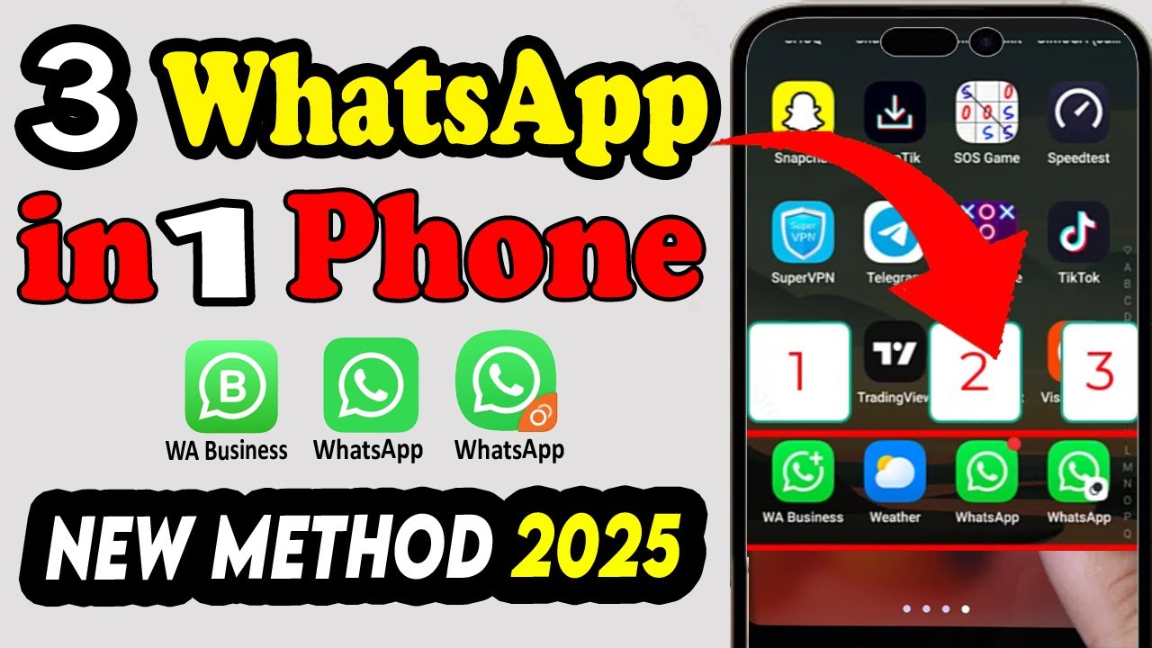 How to Use 3 WhatsApp in One Mobile Phone in 2025 | How to Install 3 WhatsApp in same Phone
