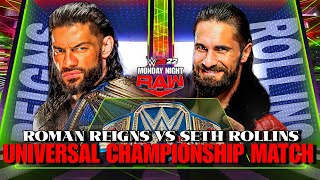 Roman Reigns vs Seth Freakin Rollins Full Match WWE Raw 01 March 2023 Highlights