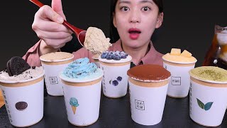 🍮Melting tiramisu🥰 [Oreo, Earl grey, Chocolate, Green tea tiramisu] Mukbang😋