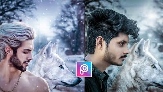 Winter Wolf Photo Editing In PicsArt || PicsArt Winter Wolf Photo Editing Tutorial || screenshot 4