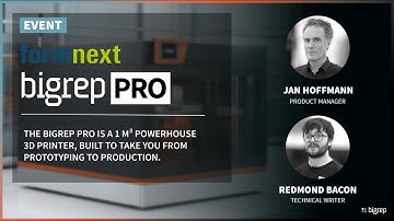 Why BigRep PRO? | Formnext 2022