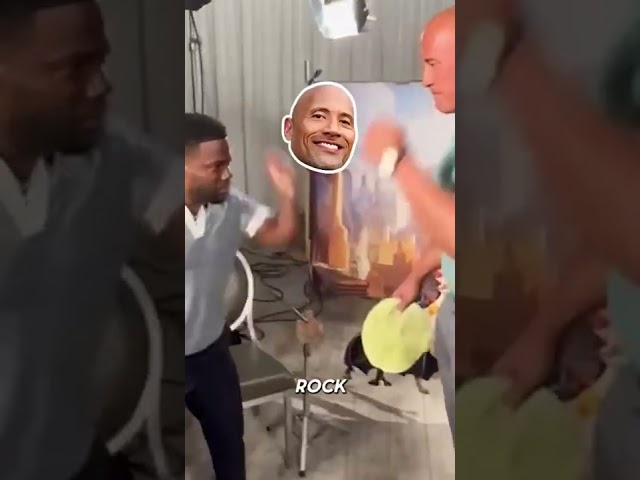 The Rock and Kevin Hart tortilla slap challenge class=