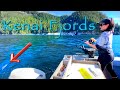 Kenai Fjords Alaska Fishing on the Ocean Trolling for King Salmon Catching a Lingcod!