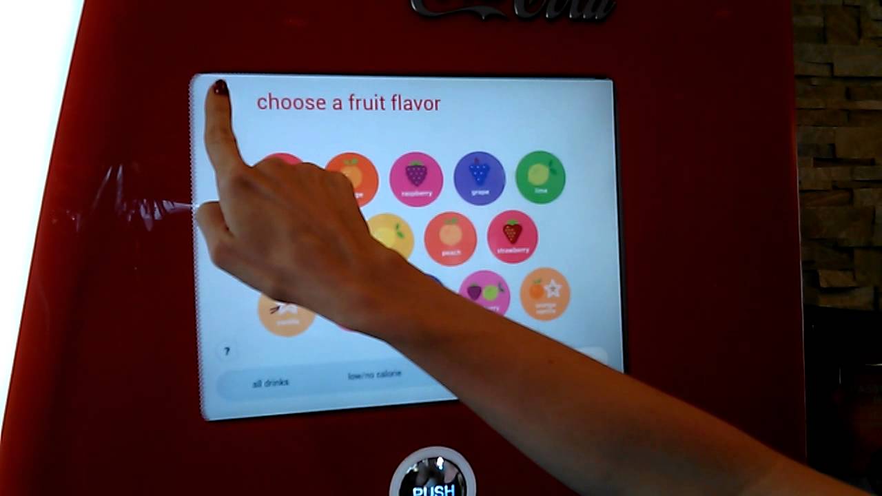 CocaCola touch screen machine at Presto Pasta in Camarillo, California SelfServe System YouTube
