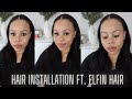 24inch glueless u part wig body wave  elfin hair  phaello tshabalala