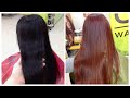 Осветление волос из черного  в рыжий цвет  // Hair coloring in ORANGE GINGER COPPER color from black