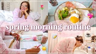 My 8AM Spring Morning Routine🌸 | Productive, Realistic, Healthy Habits, Skincare | Lauren Norris