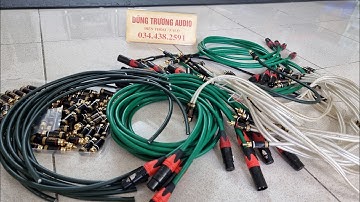 dây tín hiệu av dài 60cm hàng lõi bạc bãi đức và audioquest bãi mỹ ,có cả dây canon đực cái mcintosh
