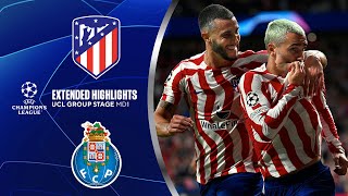 Atlético Madrid vs. Porto: Extended Highlights | UCL Group Stage MD 1 | CBS Sports Golazo